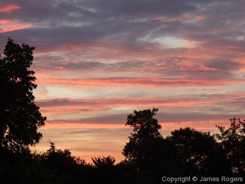 Sunrise over Granchester, Cambridge
