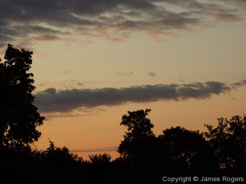 Sunrise over Granchester, Cambridge